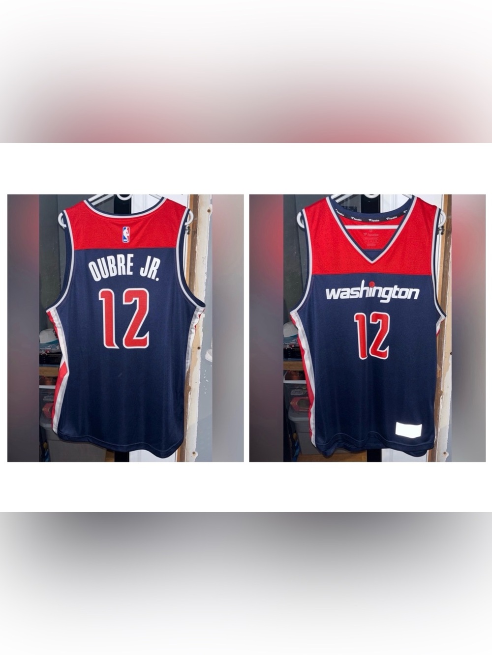 Kelly Oubre Jr. Washington Wizards #12 Retro Fanatics NBA Basketball Jersey